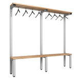 Cloakroom Bench and Hanger Rail 2000mm