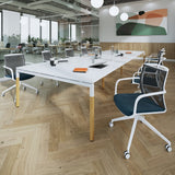 Connex Rectangular Boardroom Table 10-12 People