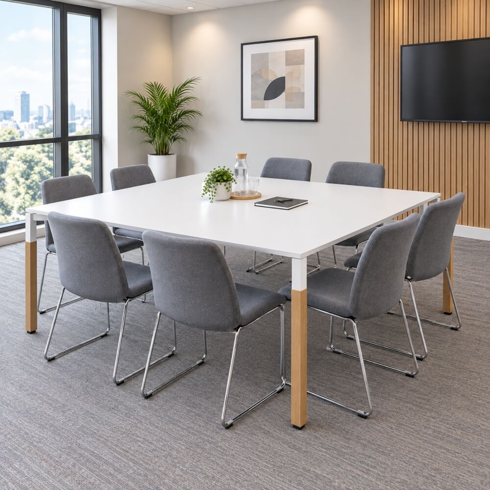 Connex Square Boardroom Table 8 People