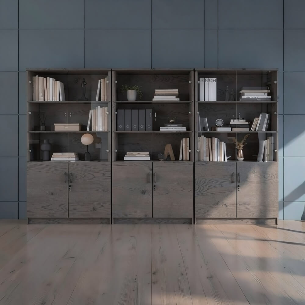 Deluxe Combi Unit with Glass Upper Doors