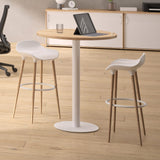 Détente Stool with Low Backrest