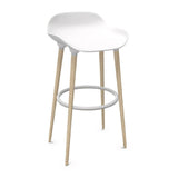 Détente Stool with Low Backrest