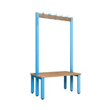 Double Cloakroom Bench and Coat Hook Rail 1000mm