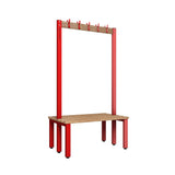 Double Cloakroom Bench and Coat Hook Rail 1000mm