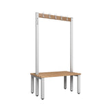 Double Cloakroom Bench and Coat Hook Rail 1000mm