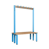 Double Cloakroom Bench and Coat Hook Rail 1200mm