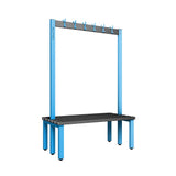 Double Cloakroom Bench and Coat Hook Rail 1200mm