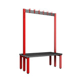 Double Cloakroom Bench and Coat Hook Rail 1200mm