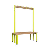 Double Cloakroom Bench and Coat Hook Rail 1200mm