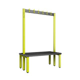 Double Cloakroom Bench and Coat Hook Rail 1200mm