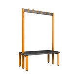 Double Cloakroom Bench and Coat Hook Rail 1200mm