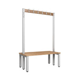 Double Cloakroom Bench and Coat Hook Rail 1200mm