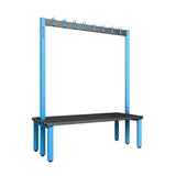 Double Cloakroom Bench and Coat Hook Rail 1500mm