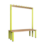 Double Cloakroom Bench and Coat Hook Rail 1500mm