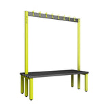 Double Cloakroom Bench and Coat Hook Rail 1500mm