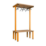 Double Cloakroom Bench and Hanger Rail 1000mm