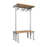 Double Cloakroom Bench and Hanger Rail 1000mm
