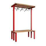 Double Cloakroom Bench and Hanger Rail 1200mm