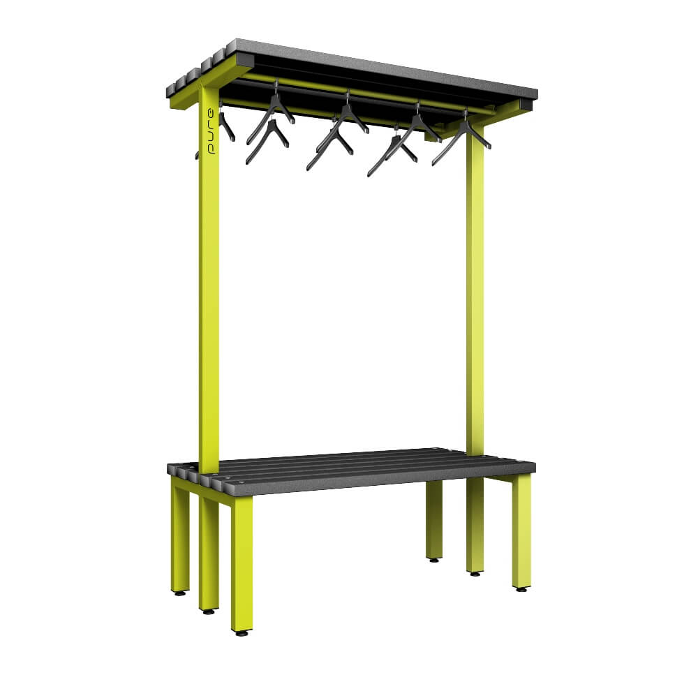 Double Cloakroom Bench and Hanger Rail 1200mm
