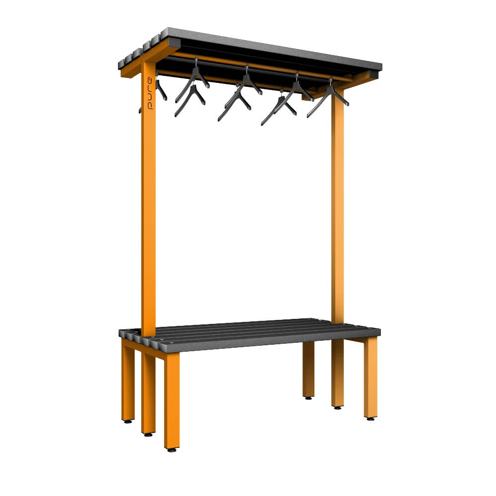 Double Cloakroom Bench and Hanger Rail 1200mm