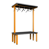 Double Cloakroom Bench and Hanger Rail 1200mm