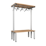 Double Cloakroom Bench and Hanger Rail 1200mm