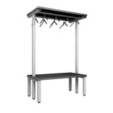 Double Cloakroom Bench and Hanger Rail 1200mm