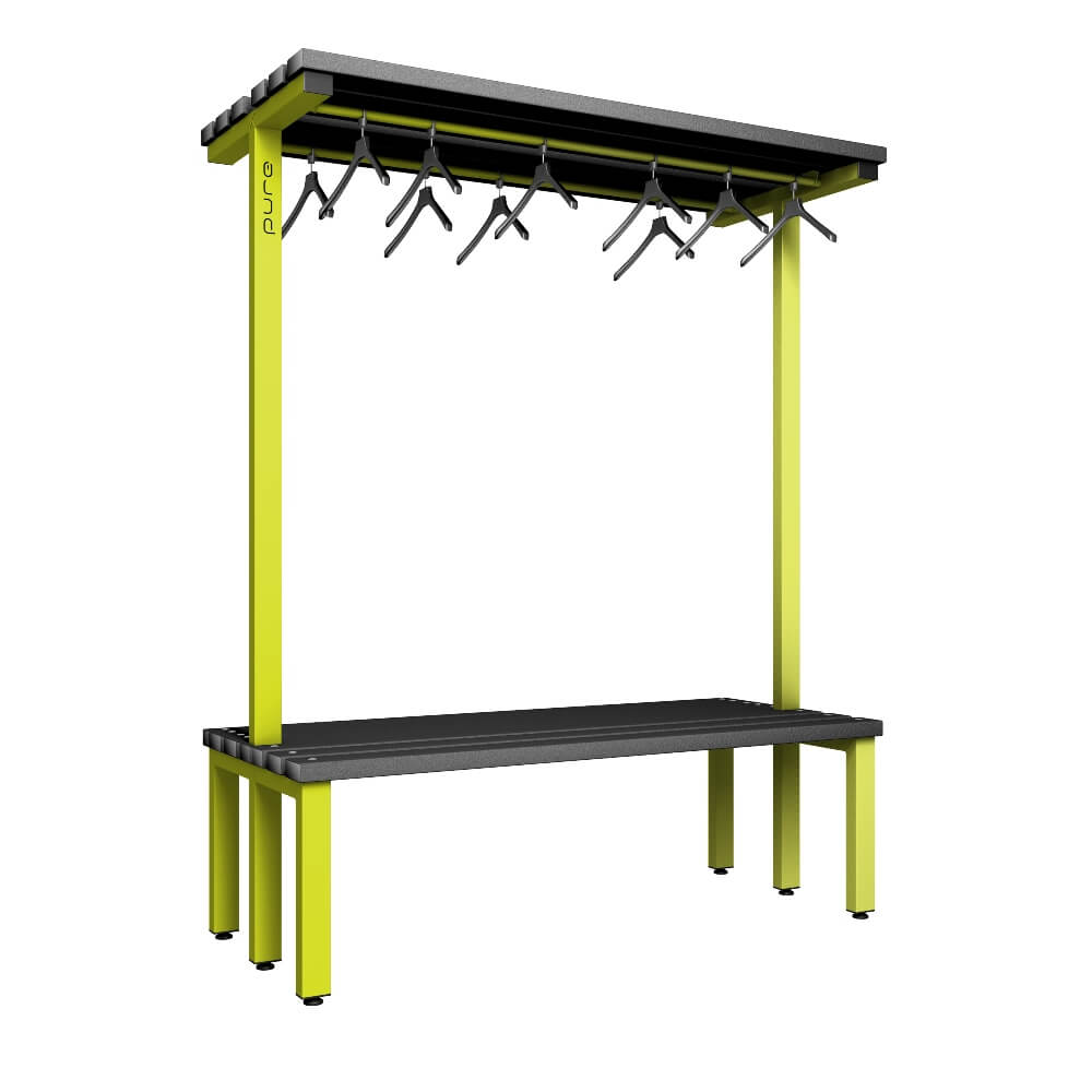 Double Cloakroom Bench and Hanger Rail 1500mm