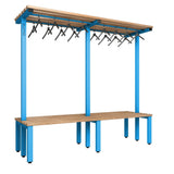 Double Cloakroom Bench and Hanger Rail 2000mm