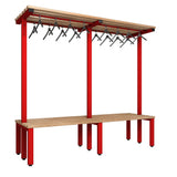 Double Cloakroom Bench and Hanger Rail 2000mm