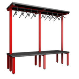 Double Cloakroom Bench and Hanger Rail 2000mm