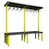 Double Cloakroom Bench and Hanger Rail 2000mm