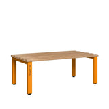 Double Sided Bench 1200mm with Wooden Slats