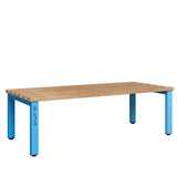 Double Sided Bench 1500mm with Wooden Slats