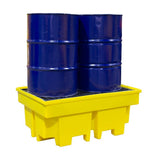 Drum Spill Pallet for 2 Drums - 4 Way FLT Access