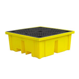Drum Spill Pallet for 4 Drums High Capacity Sump