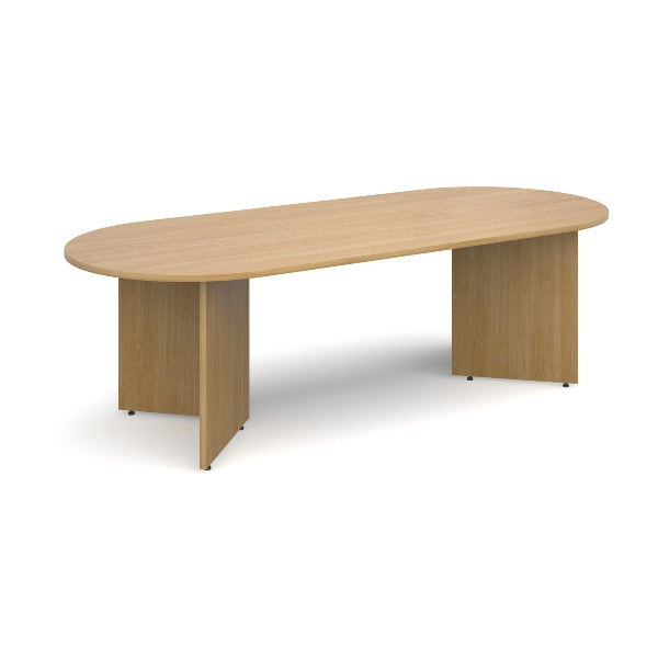 Arrowhead Leg Radial End Boardroom Table 8 People