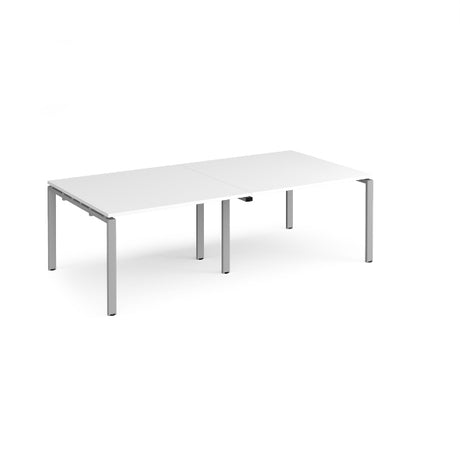 Adapt Boardroom Table with Silver Legs 8 People