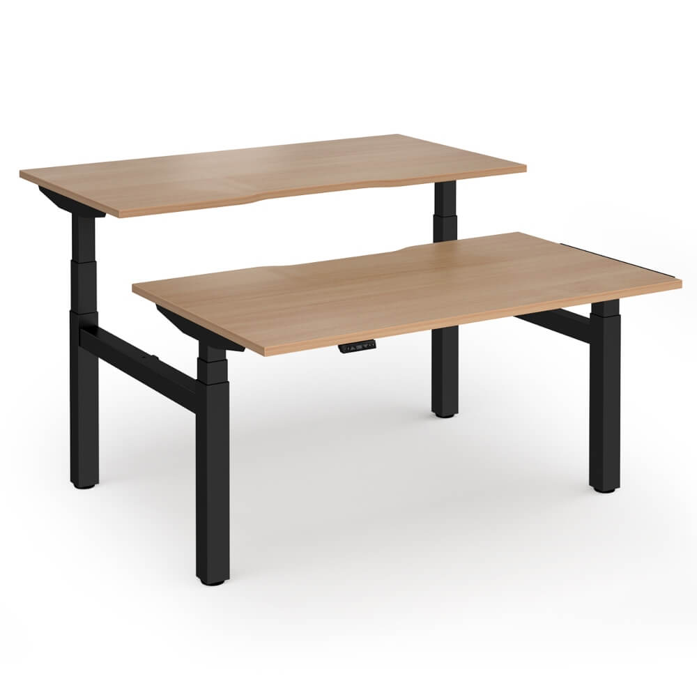 Elev8 Luxe Sit-Stand Back-To-Back Desks