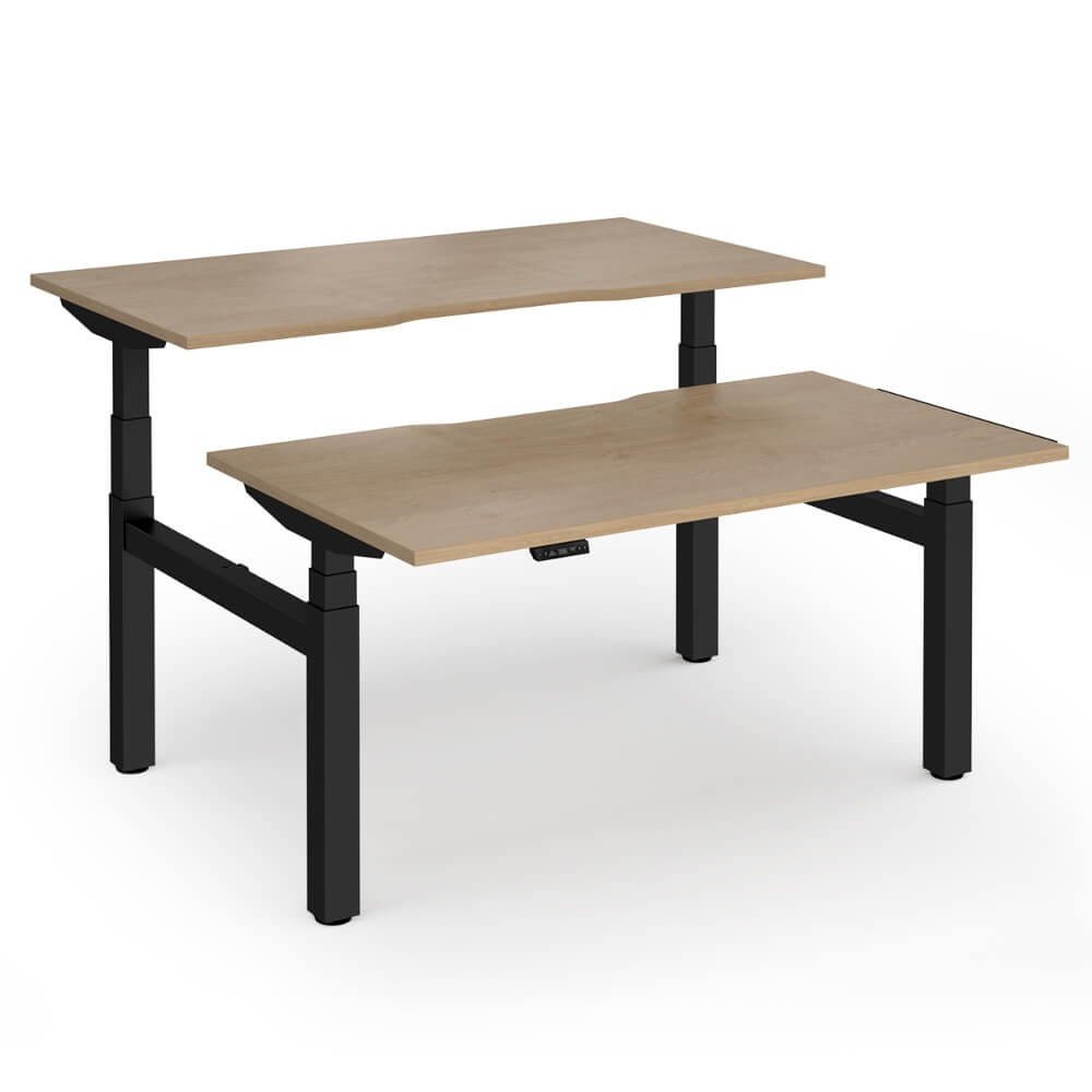 Elev8 Luxe Sit-Stand Back-To-Back Desks
