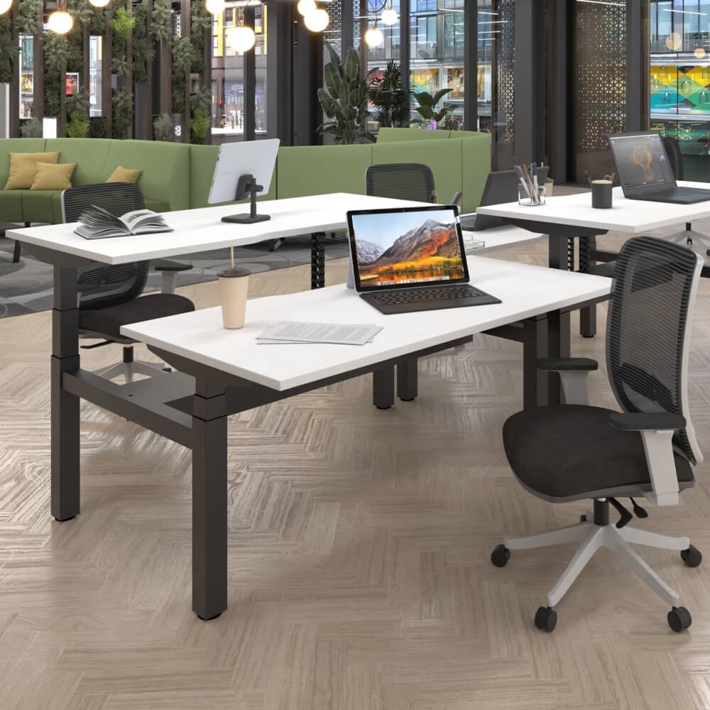 Elev8 Luxe Sit-Stand Back-To-Back Desks