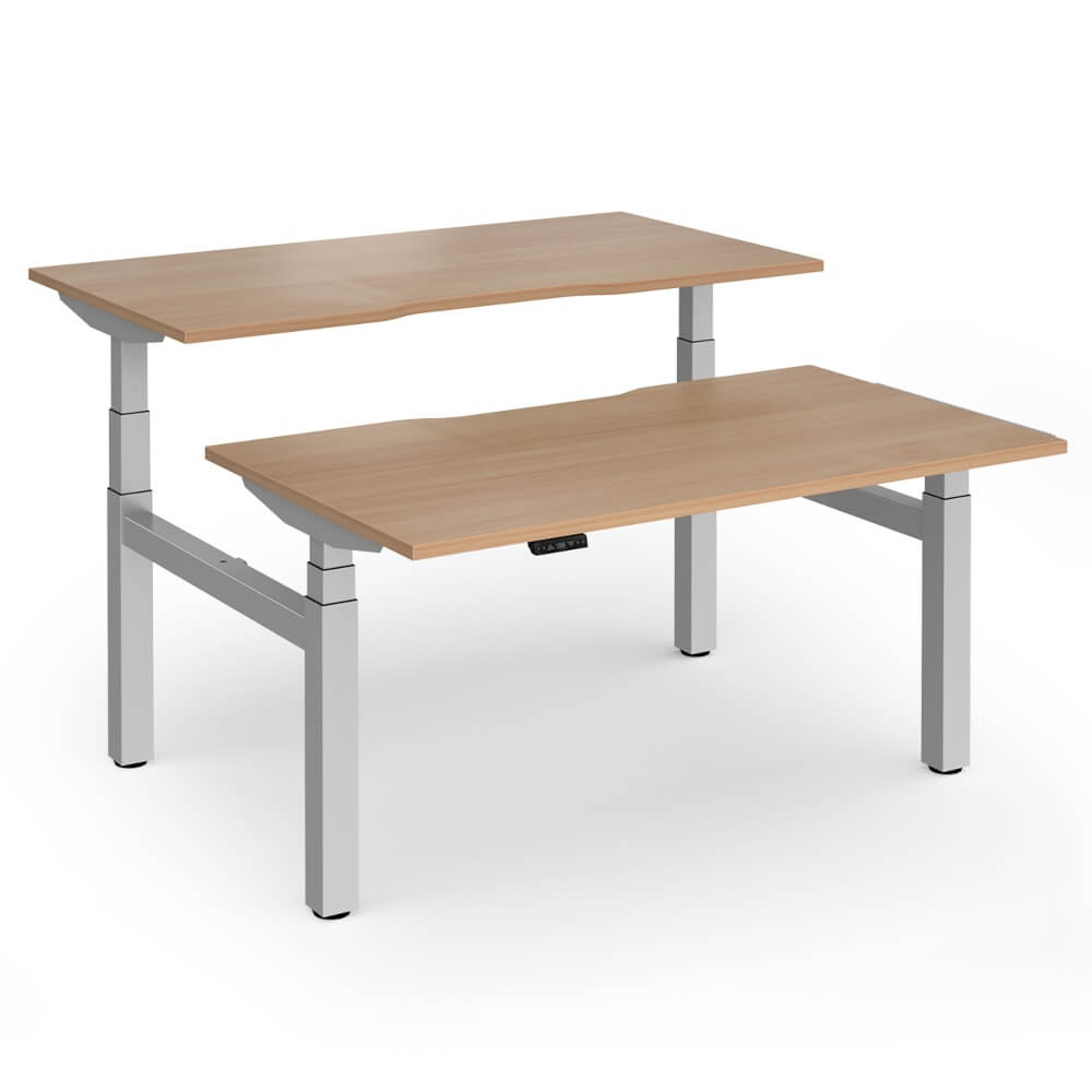 Elev8 Luxe Sit-Stand Back-To-Back Desks