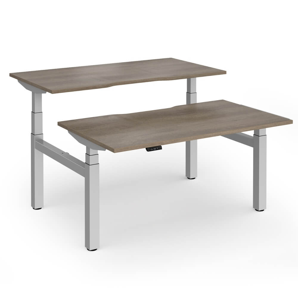 Elev8 Luxe Sit-Stand Back-To-Back Desks
