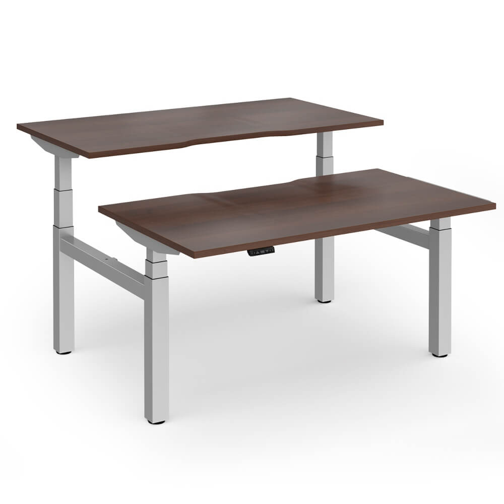Elev8 Luxe Sit-Stand Back-To-Back Desks