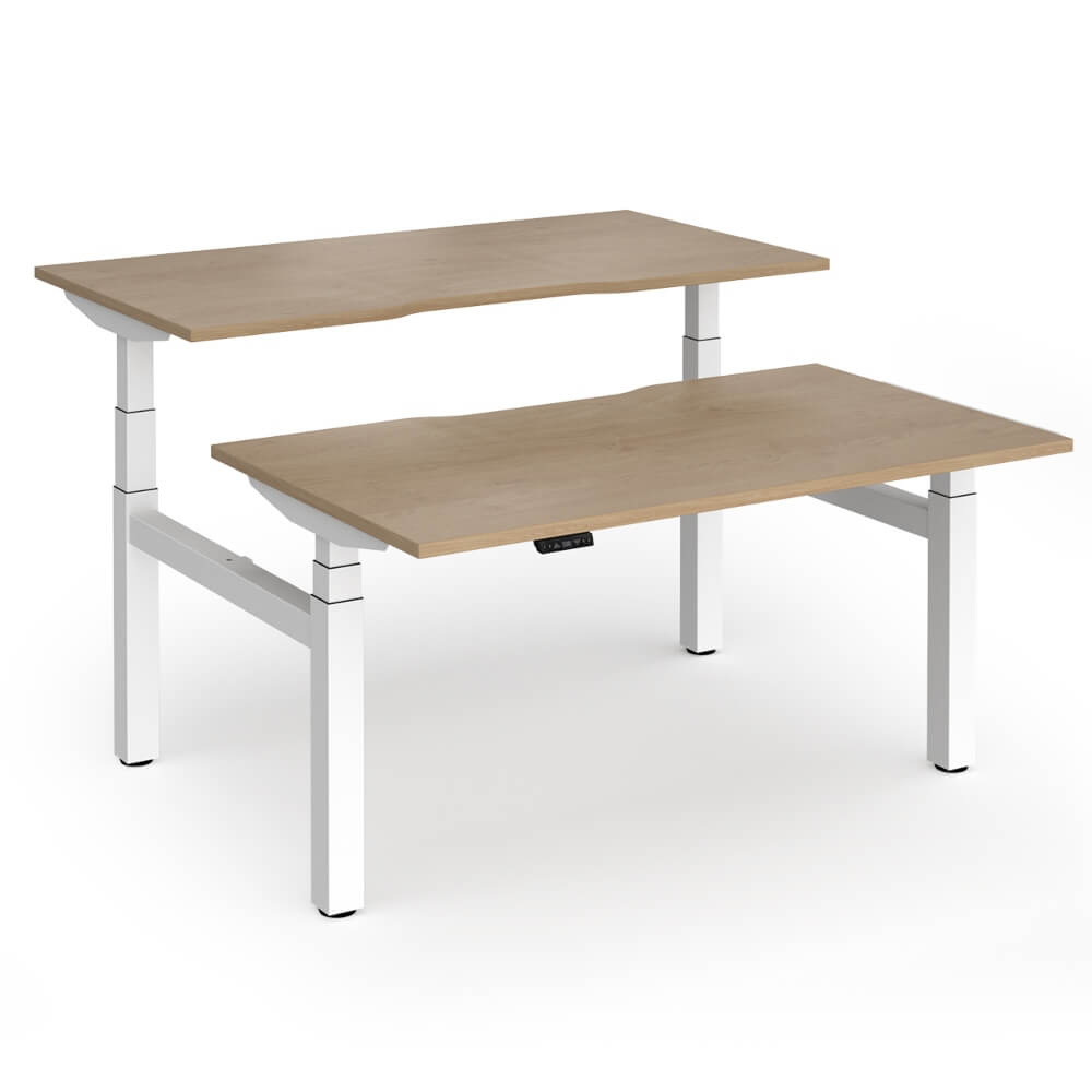 Elev8 Luxe Sit-Stand Back-To-Back Desks