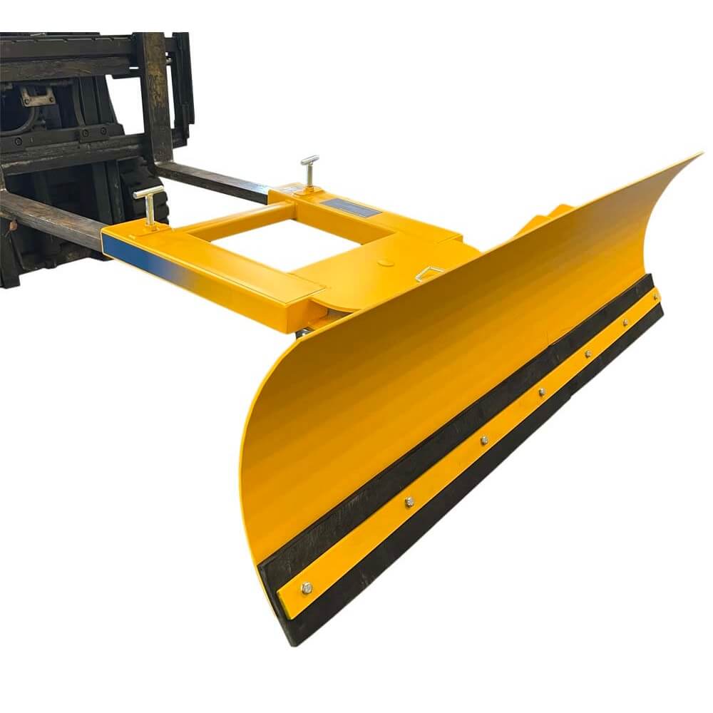 Forklift Snow Plough with an Adjustable Blade