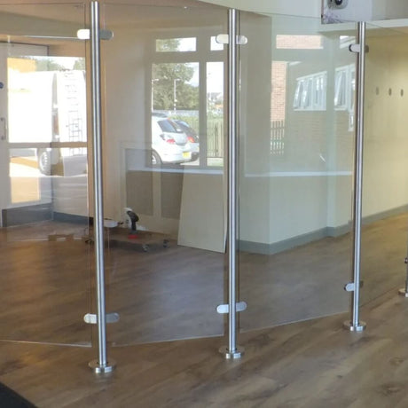 Custom Floor Standing Glass Screens