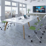 Fuze Rectangular Boardroom Table 10-12 People