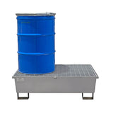 Galvanised Drum Spill Pallet for 2 Drums