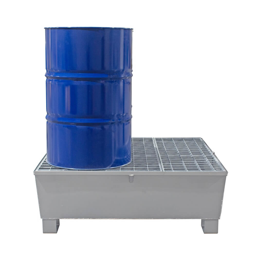 Galvanised Drum Spill Pallet for 4 Drums